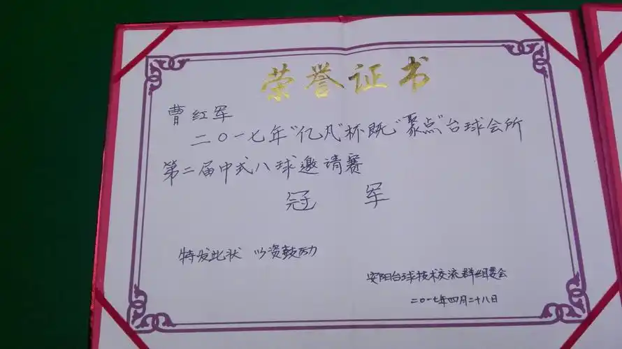 2017亿凡杯暨聚点台球中式八球邀请赛