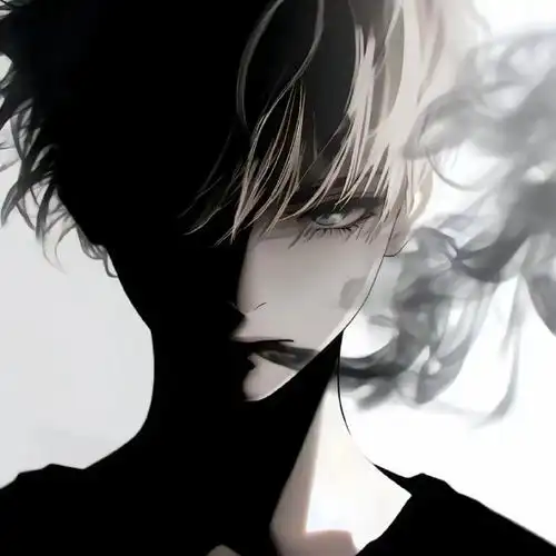 暗黑系帅气男生头像