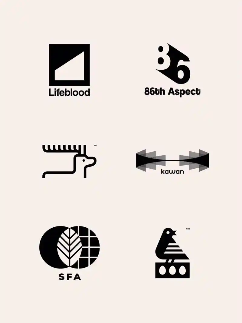 极简logo创意合集/平面/线条/几何