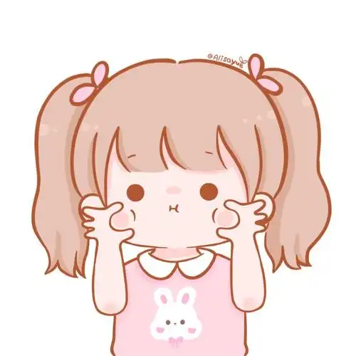女生卡通闺蜜头像 画师:尹小悦alisayue