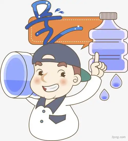 搬运矿泉水的男生png素材透明免抠图片装饰效果