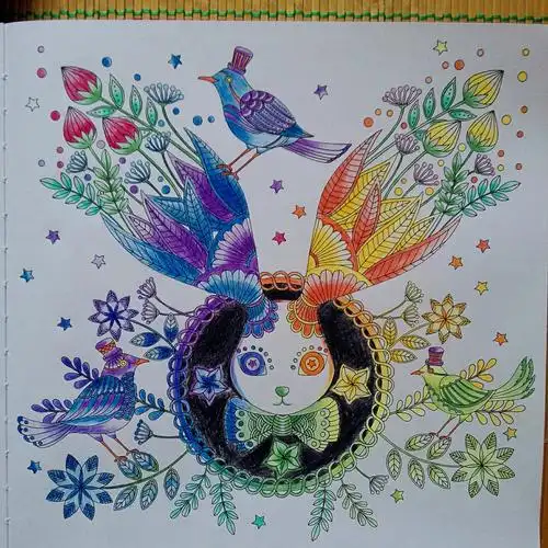 奇幻梦境,可爱的兔子,终于涂完了