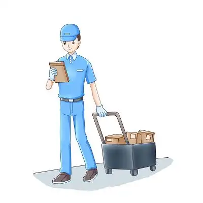 快递员卡通人物素材