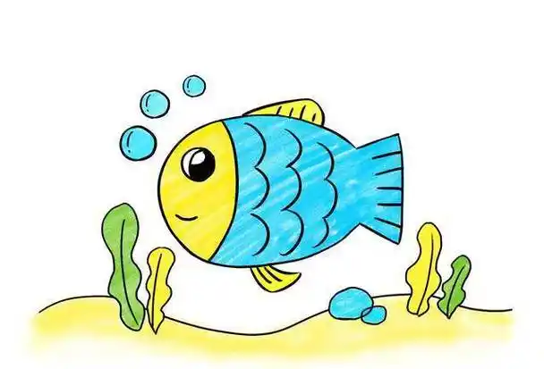 儿童简笔画教程这样教宝宝画小鱼就对了!