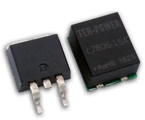 贴片式开关三端稳压模块24v转5v 1.5a大功率