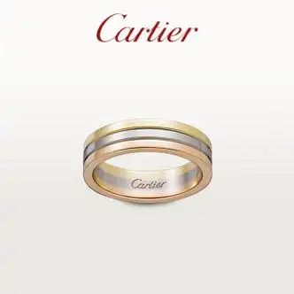 卡地亚cartier礼物vendmelouis系列戒指宽版三色金57