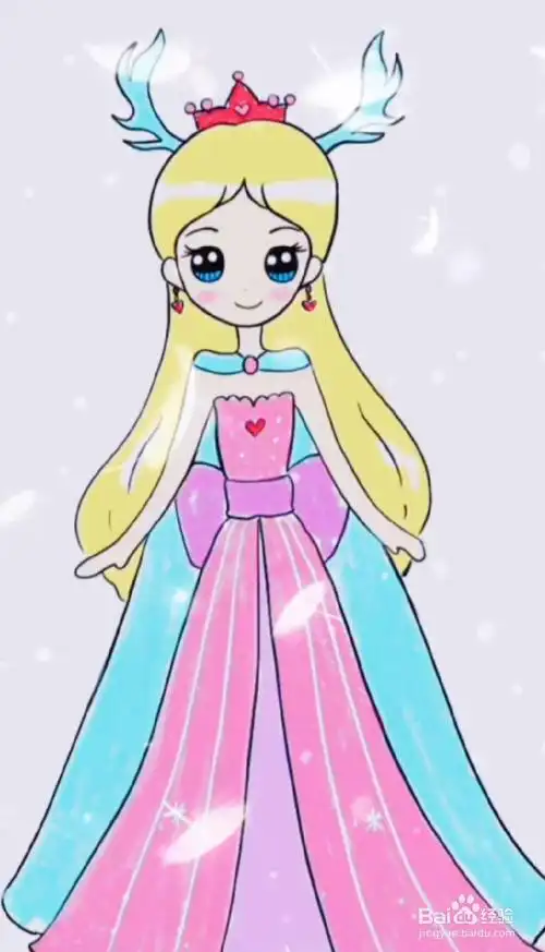 小公主简笔画适合不同年龄段孩子美丽的公主简笔画漂亮小公主简笔画简