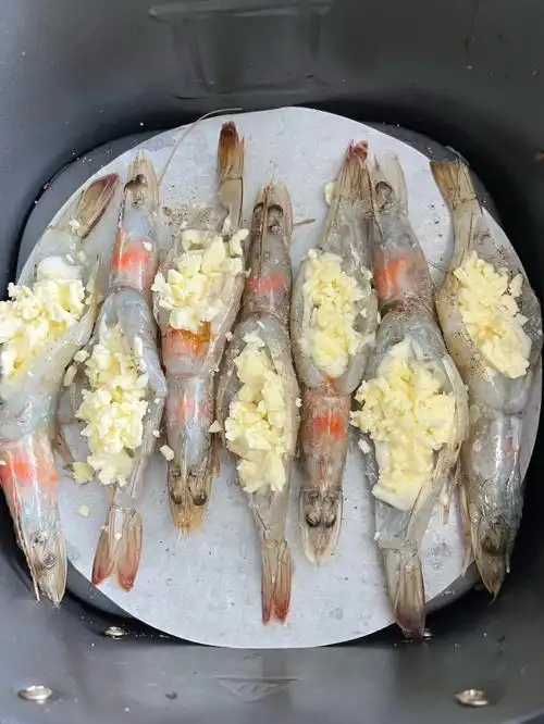 空气炸锅芝士焗虾教程