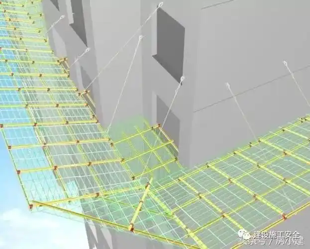 [分享]图文解说建筑工程水平挑网的设计节点,太有用了!