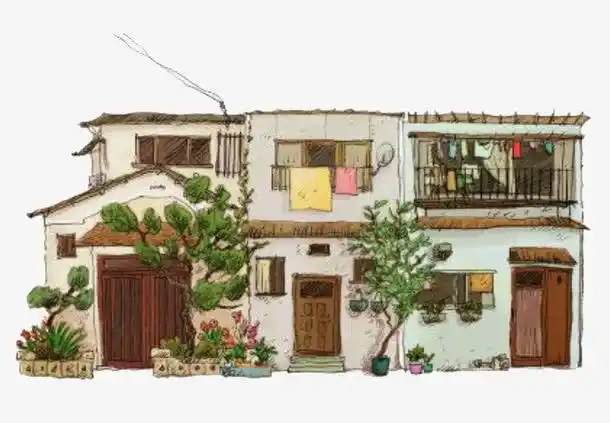 破旧房子矢量素材