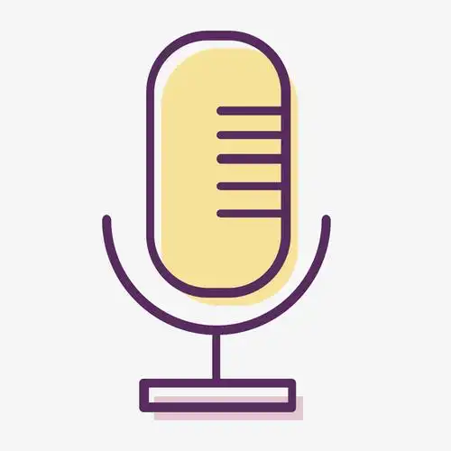 手绘麦克风简笔画