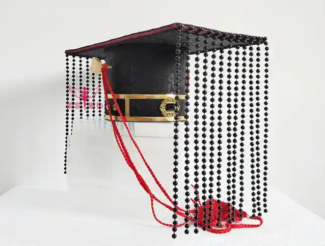 古装头饰汉朝皇帝天子冠帽周婚礼冕冠卿大夫礼帽发饰