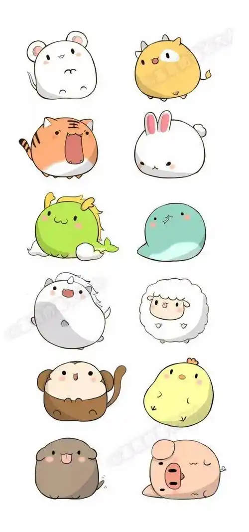 喜欢手账和想各种小动物的100种简笔画法超级实用的素材建议收藏200例