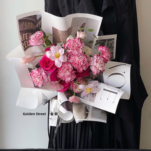 新款 风格画报纸 时尚封面欧美风海报纸花艺包装纸简约包花纸