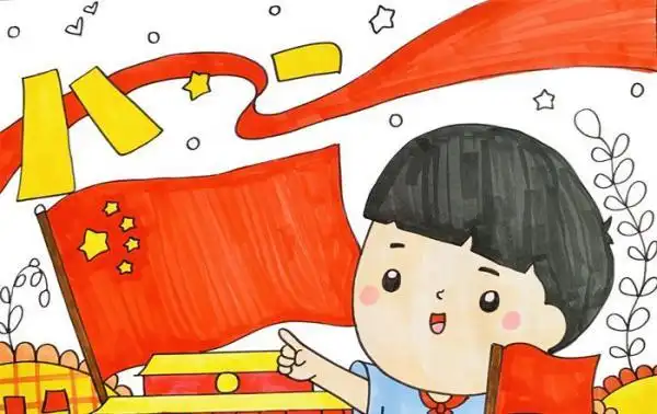 八一建军节主题绘画_儿童画图片_画画图片大全