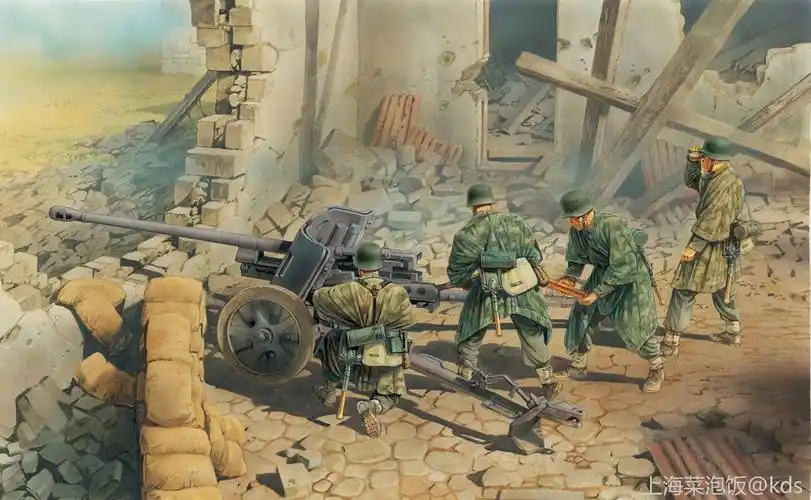 贴一些二战彩色油画