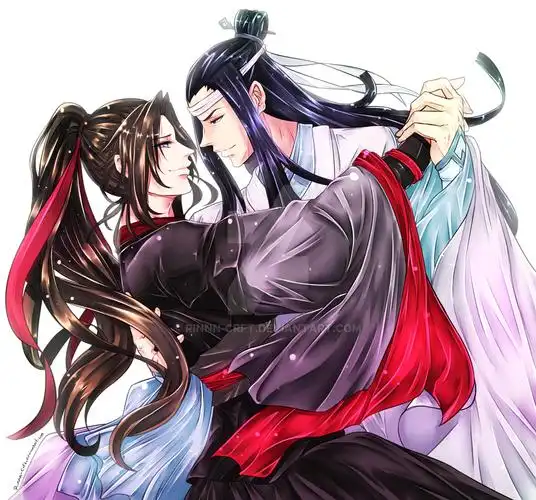 魔道祖师同人图蓝忘机和魏无羡终于抱娃了当爹又当妈很幸福