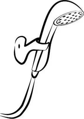 淋浴花洒卡通简笔画