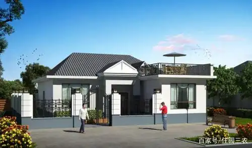 农村自建平房小院,3室1厅带露台,房宽才11.8米,让人一见就喜欢