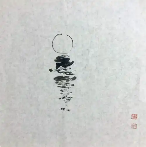 师父的极简主义山水画