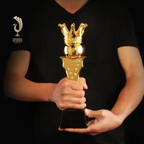 创意水晶奖杯定制金属树脂比赛个人团队冠军奖杯
