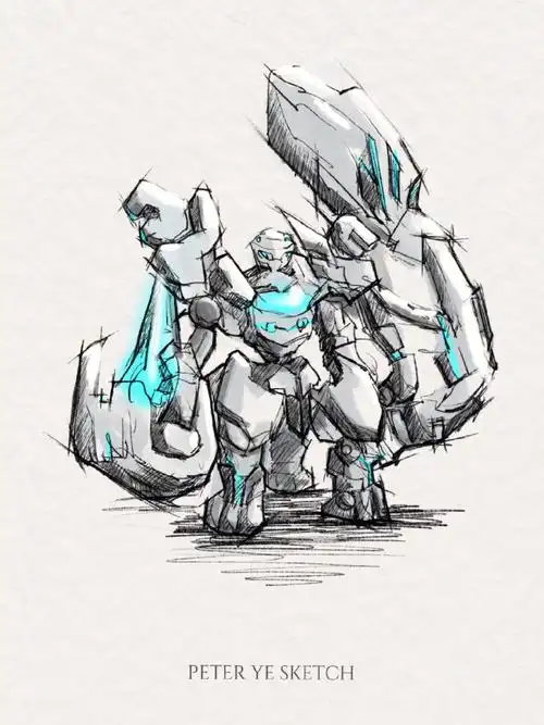 每日速写 王者荣耀 盾山 带步骤#画画  #寻找小红书绘画大神  #板绘