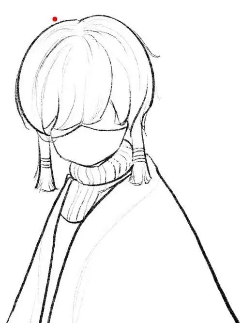 光遇半身头像线稿画完啦