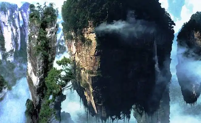 科幻电影《阿凡达》中"哈利路亚"悬浮山即取景於张家界武陵源(图片