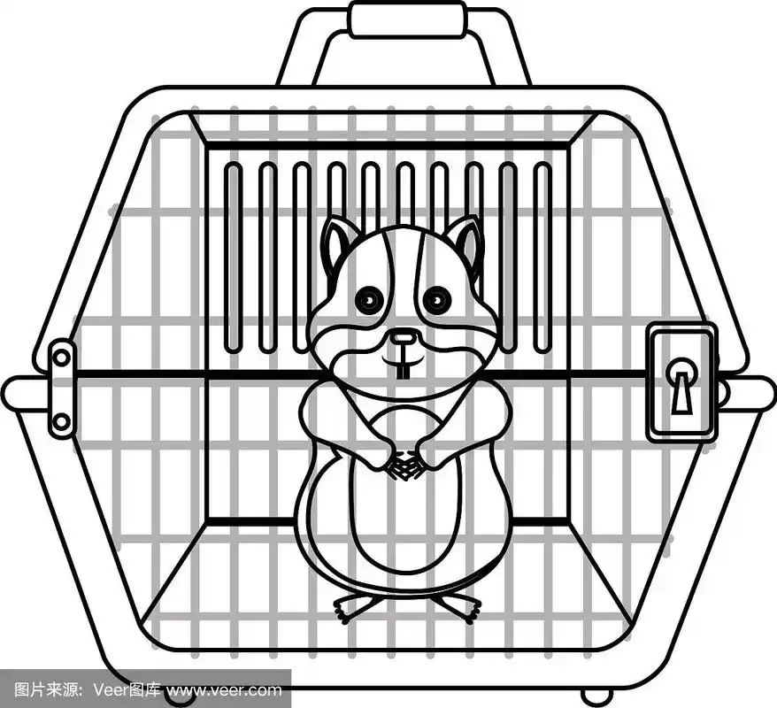 可爱的仓鼠吉祥物图标