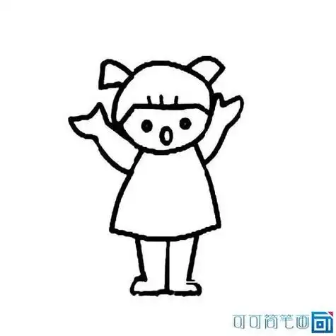 小人简笔画儿童人物画画图片