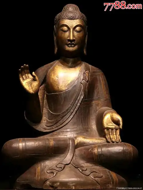 释迦牟尼大坐佛高85长56宽40厘米青石开脸端庄目光俯视双唇含笑大耳