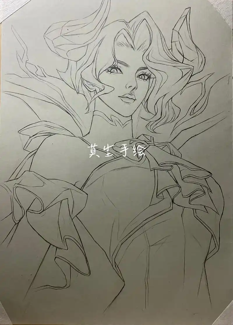 王者荣耀手绘 #米莱狄契约魔法 #绘画过程  过程 - 抖音