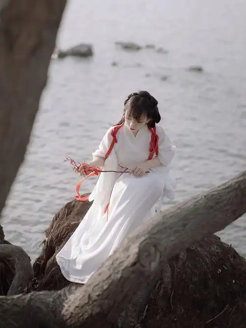 魏晋风白色汉服女春秋古风广袖流仙襦裙中国风超仙气全套2024新款