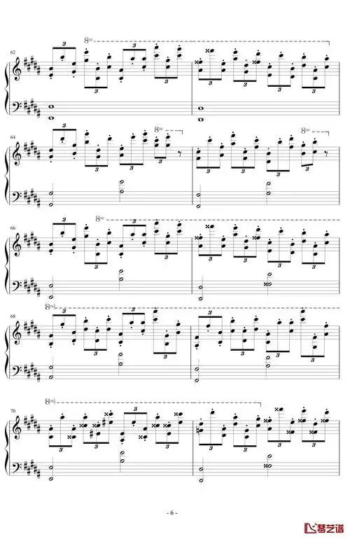 上海红茶馆钢琴谱-chinese tea-游戏6