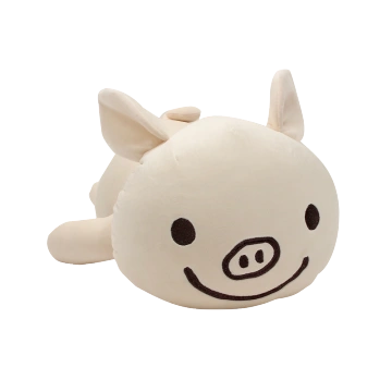 自营luckypig giggle 小猪抱枕 lucky白色 l号