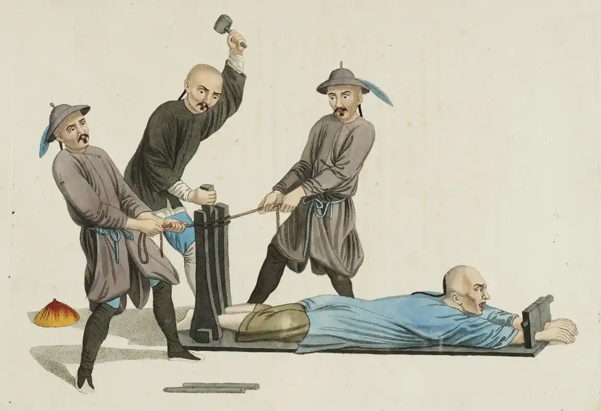 古代刑罚图解,从轻到重花样百出