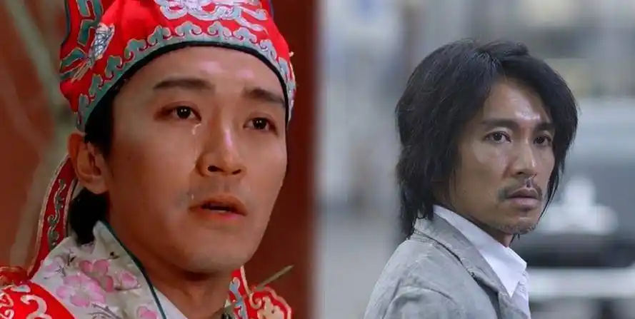 周星驰的哭戏《喜剧之王》里周星驰饰演的尹天仇为了得到一个工作机会