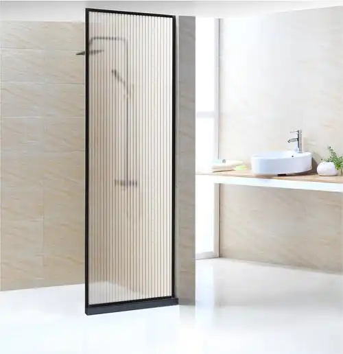 淡典ins北欧黑色字形浴室玻璃隔断整体淋浴房