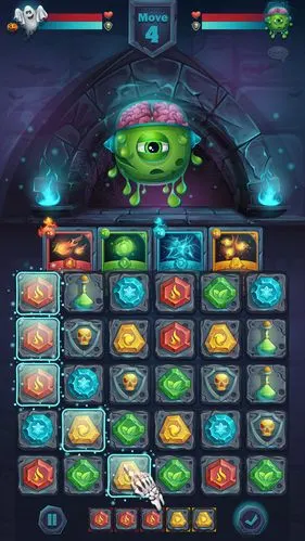 抽象矢量卡通风格的游戏关卡界面设计图片素材-矢量游戏屏幕图形设计