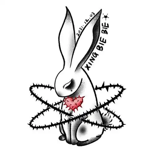 封心锁爱小兔纹身摸鱼可拿