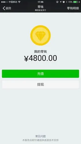 微信零钱装逼图3000元
