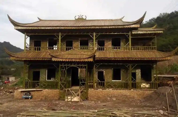 四川竹房搭建_四川竹木别墅厂家_四川竹楼设计-眉山市蜀海竹木工艺