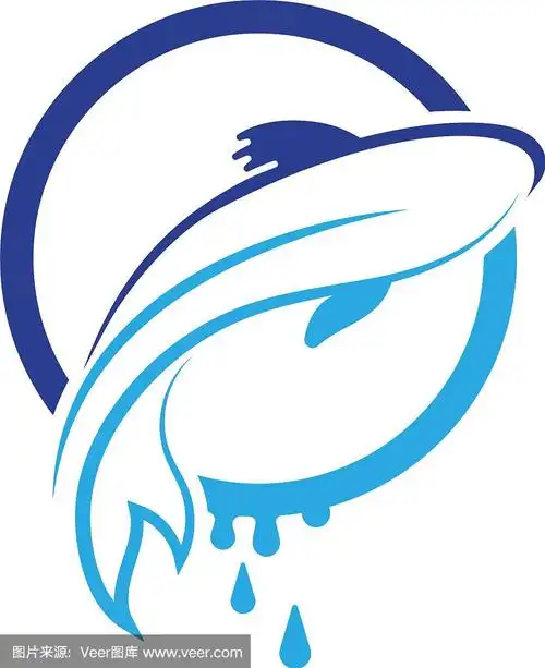 鲤鱼锦鲤白底动物鱼图案