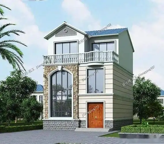 户型二这款小户型别墅采用的是大气欧式风格,虽然占地只有60多平,但是