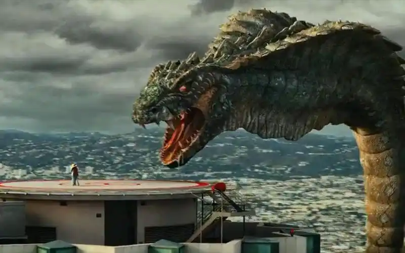 100米长的变异巨蟒,看上美女后选择这样做,真是太可怕了_哔哩哔哩