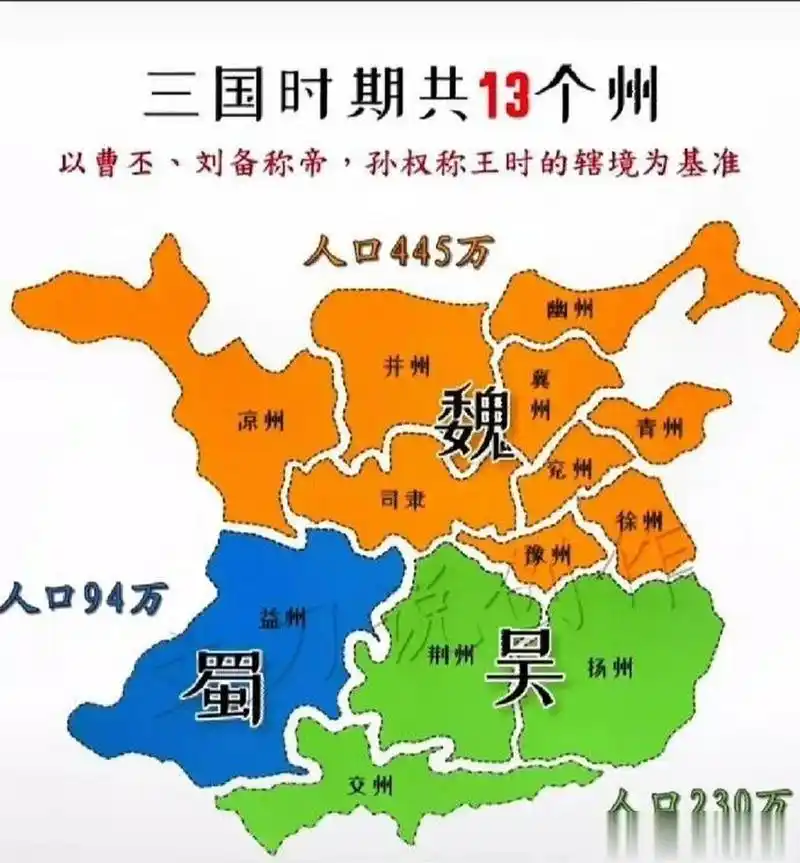 三国时期共13个州,天下九州