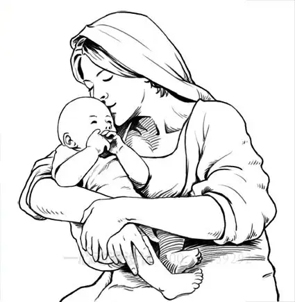 最好的办法就是,保证一定的温度,紧紧地抱着他,在母亲暖暖的怀抱里