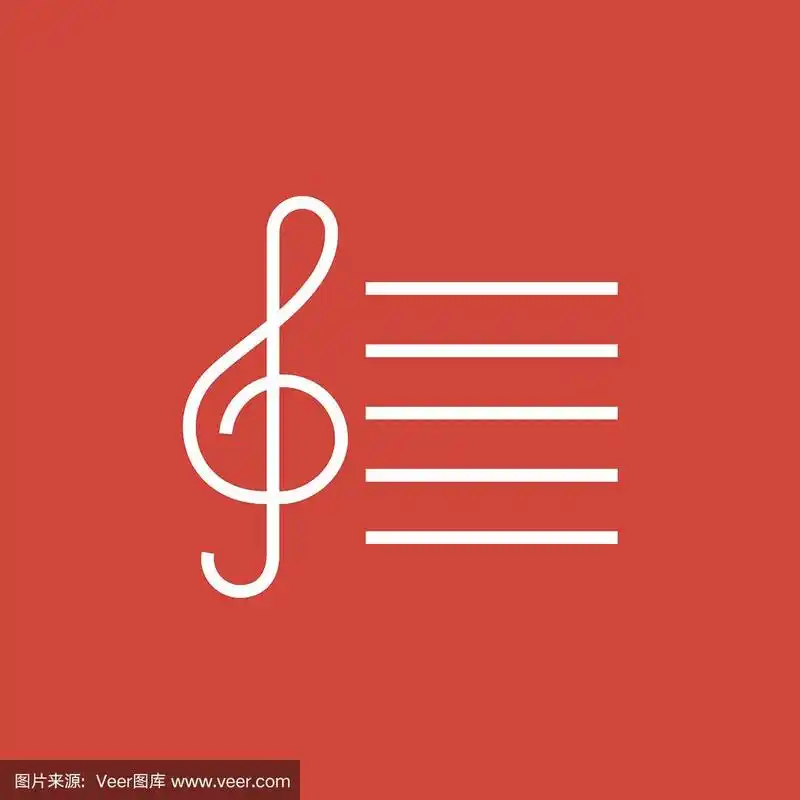 高音谱号线图标