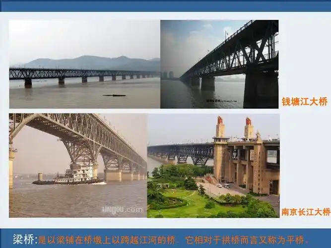它相对于拱桥而言又称为平桥.