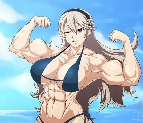 肌肉小姐姐,萌版卡通的别样魅力大片.【高清无水印】